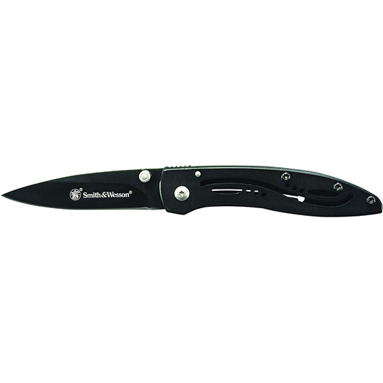 BTI SW FRAME LOCK DROP POINT 2.28 BLK SS Folding Pocket Knife