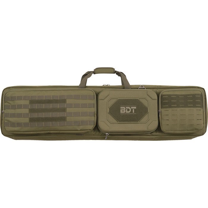 Bulldog BDT74-48G Double Suppressor Tac Rifle Range Bag 48" Grn - Bulldog