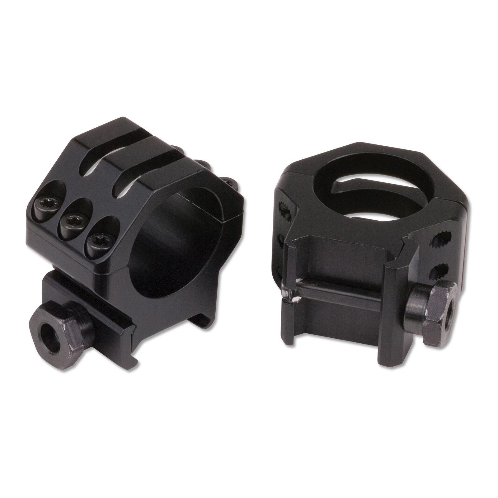 Weaver 6 Hole Tactical Scope Rings 1" Extra High Matte Black 48351