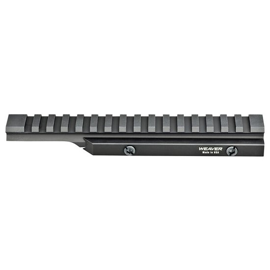 Weaver 99675 AR Flat Top Riser Rail 6061-T6 Aluminum Matte Finish - Weaver