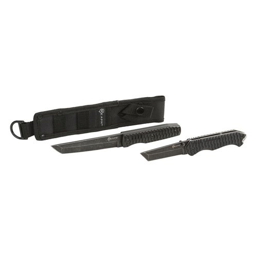 Sheffield REAPR 11008 2-Piece TAC Tanto Set, 420 SS, Stone Wash Finish