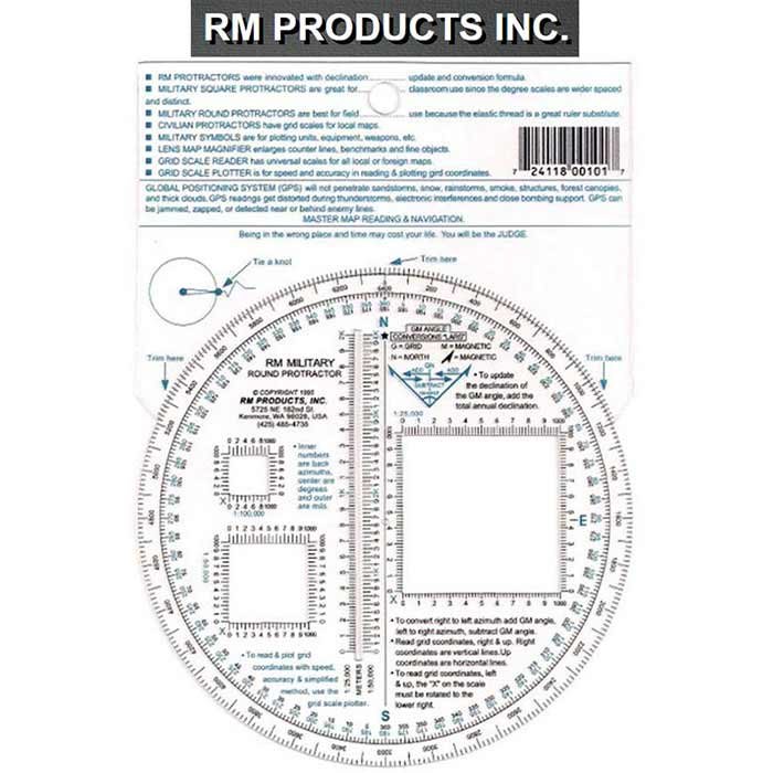 Military Round Protractor BL