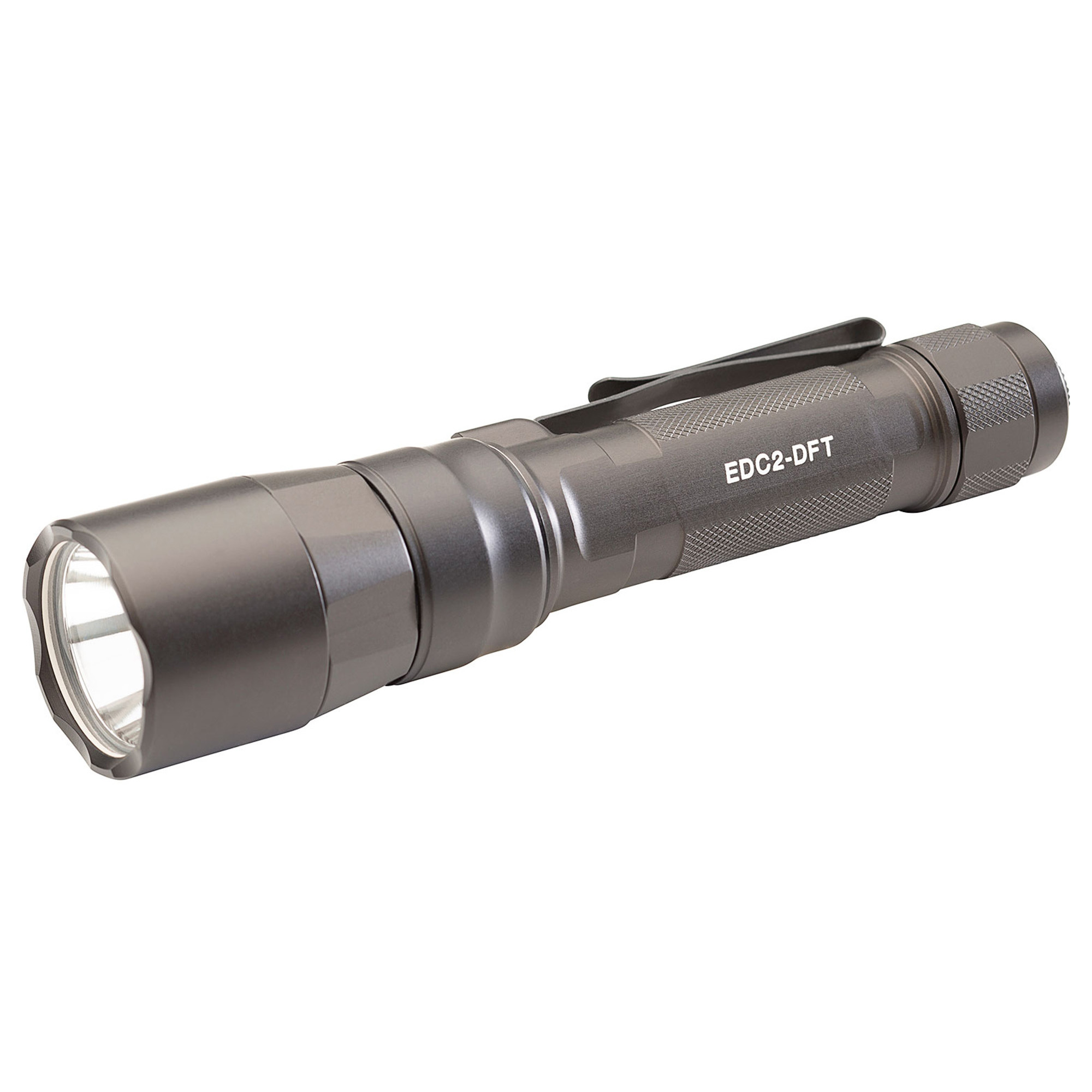 SureFire EDC2-DFT Dual-Fuel Turbo Flashlight, 700 Lumens, 100K Candela, Gray