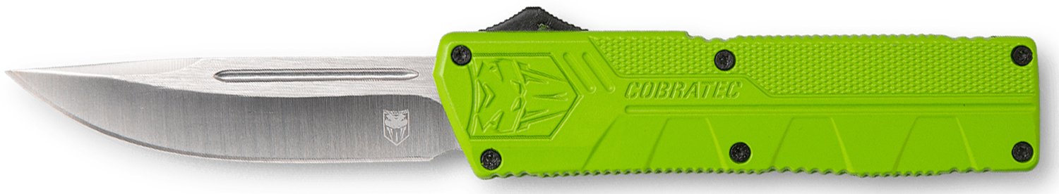 Buy CobraTec ZBGCTLWDNS 3.25" D2 Steel OTF Knife Zombie Green Handle online