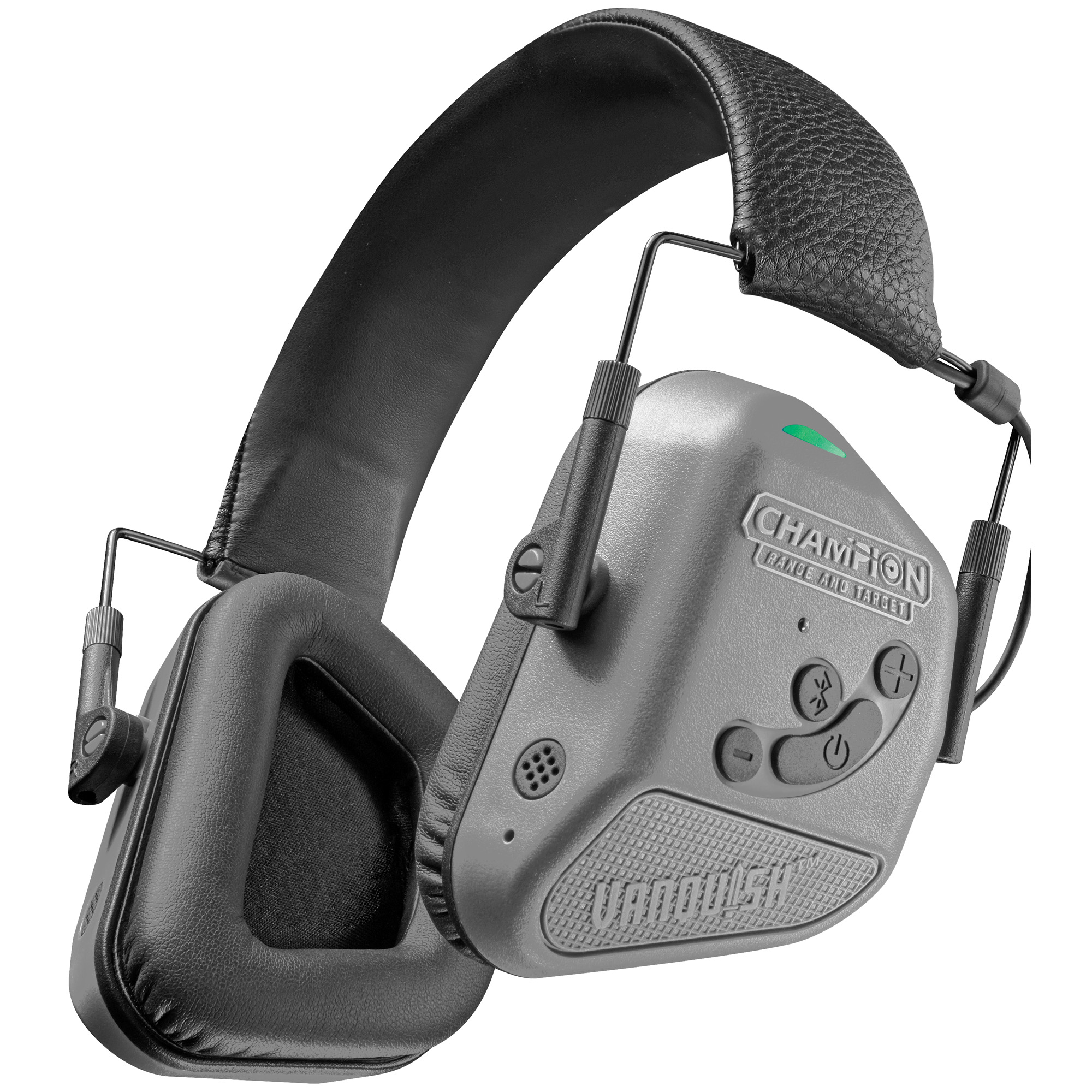 Champion Targets Vanquish Pro Elite Muff 40982 Black Gray Bluetooth Earmuff