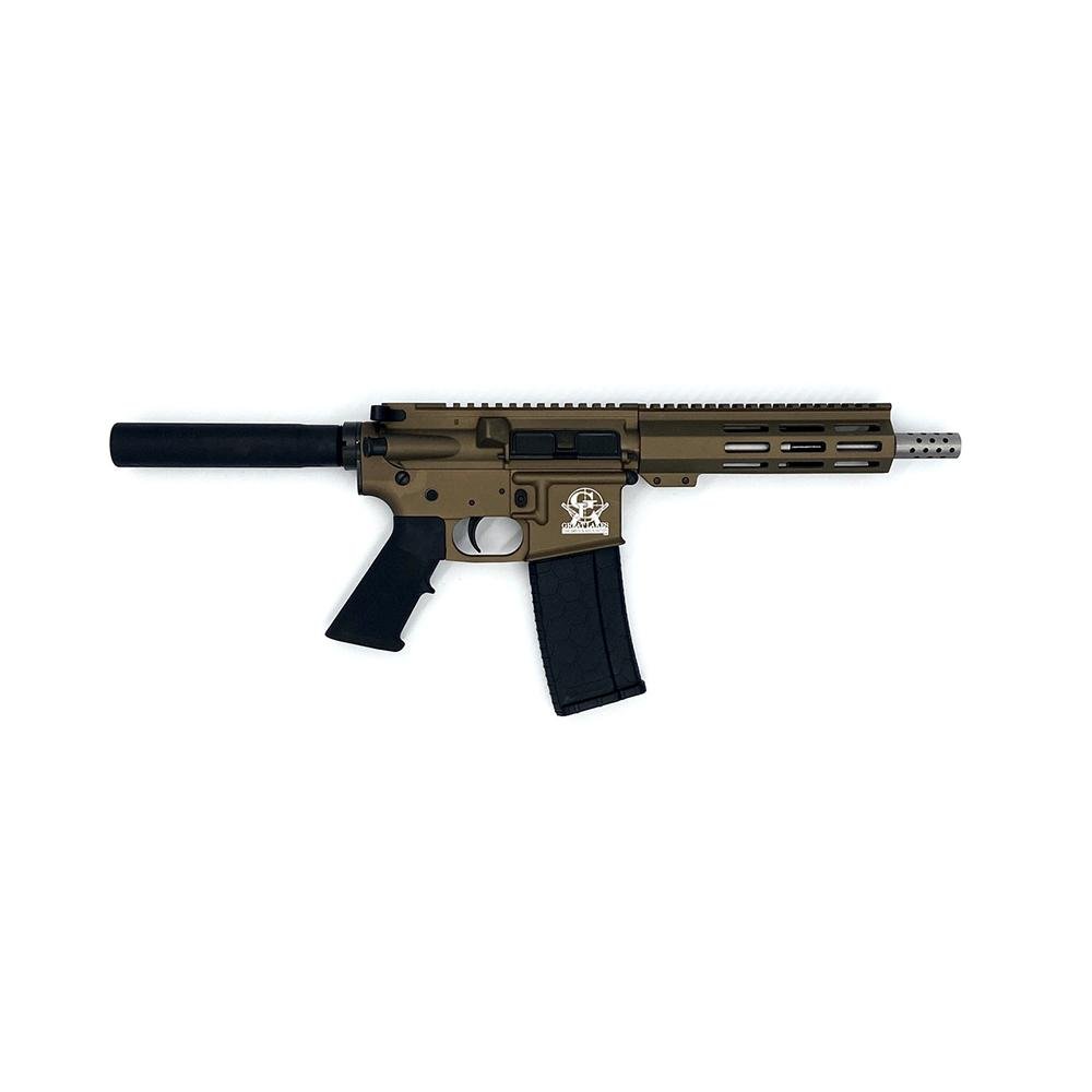 GLFA GL15223SSPBRZ .223 Wylde AR-15 Pistol 7.5" Stainless Barrel Bronze