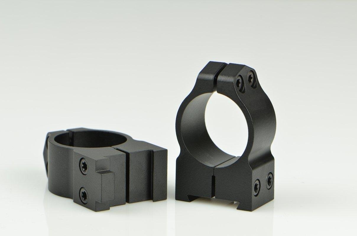 Warne 1BM CZ 550 Maxima Matte Black 1" Medium 0 MOA Scope Rings - Warne - 1"