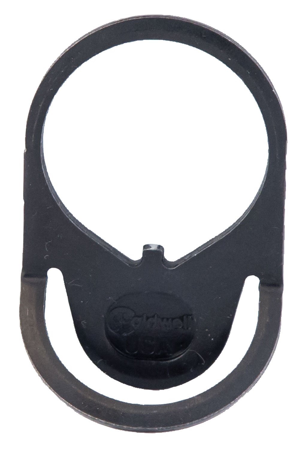 Caldwell 390501 AR Receiver End Plate, Ambidextrous Sling Mount, Solid Steel, Black, Snap Hook Attachment, USA Made