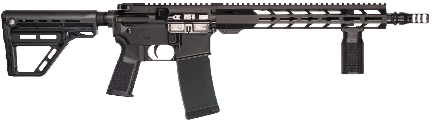 POF 02548 P-15 Base SMU 300 Blackout 30+1 13.75" Black Nitride Match Grade Barrel, Black Anodized Aluminum Receiver w/Picatinny Rail, M-LOK Handguard, Black Amend2 Adjustable Poly