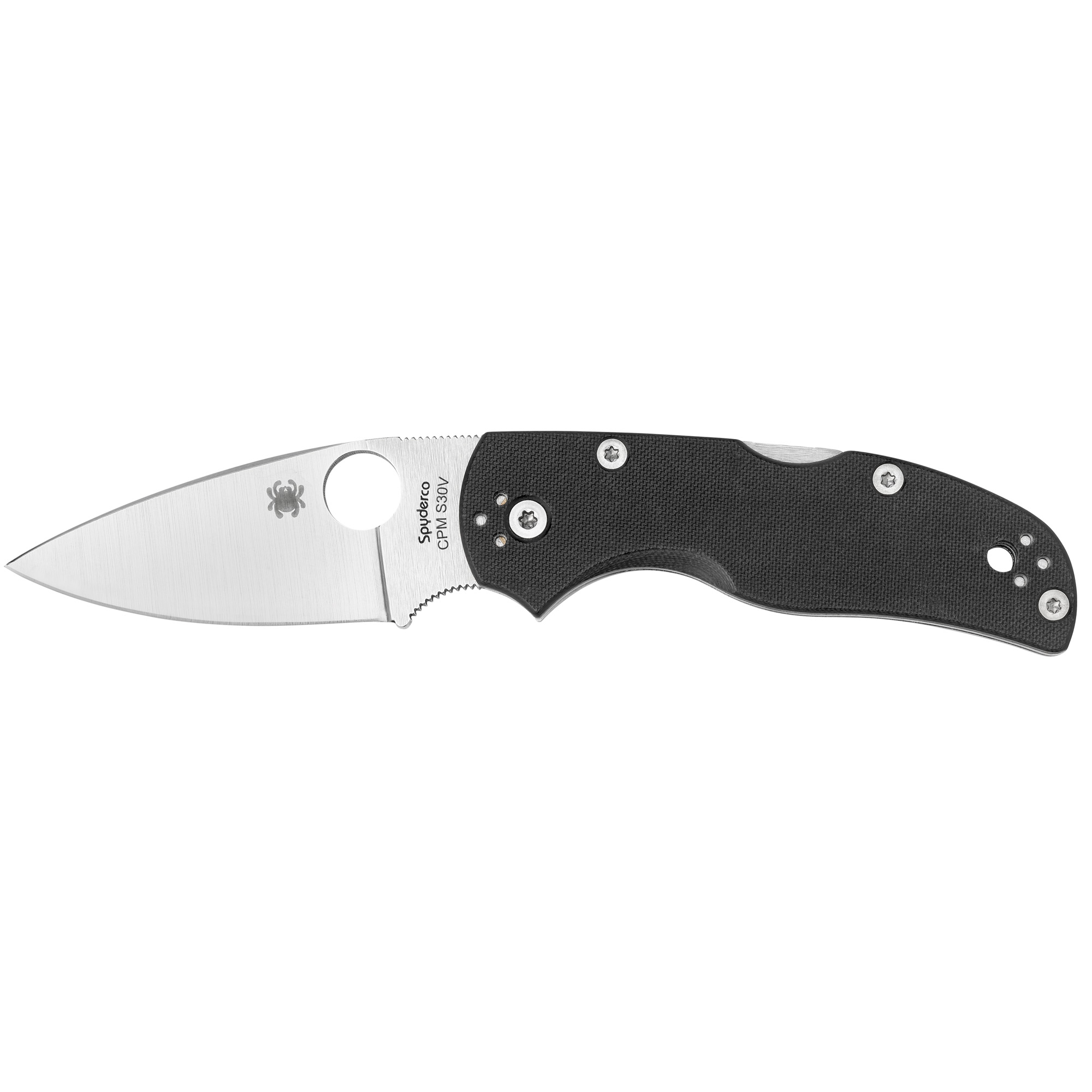 Spyderco C41GP5 Native5 Folding Knife, 2.95" CPM S30V Steel, Black Finish