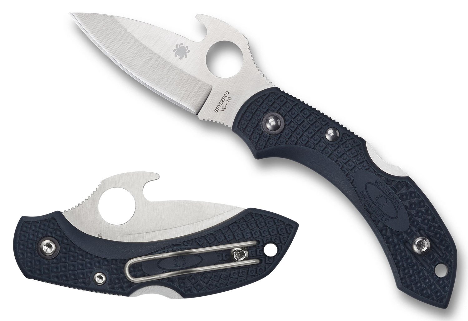 Spyderco C28PGYW2 Dragonfly 2 Emerson Wave 2" Gray FRN Scales