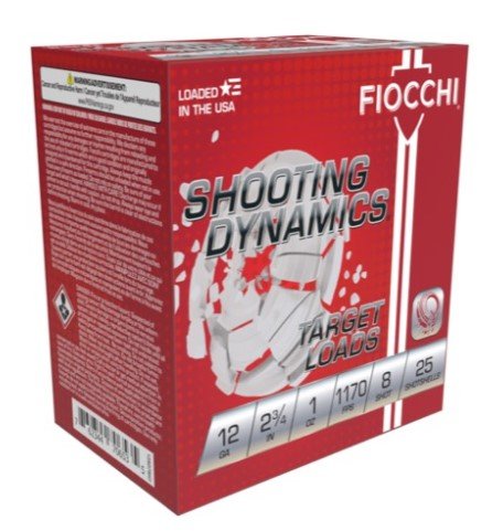 Fiocchi Exacta Light Shooting Dynamics Shotshells 12 ga 2-3/4 in 1oz 1170 fps #8 25/ct - Fiocchi - LEAD