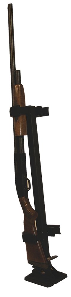 Rugged Gear 10083 Floor Mount Gun Rack, 2 Rifle/Shotgun, Black Metal