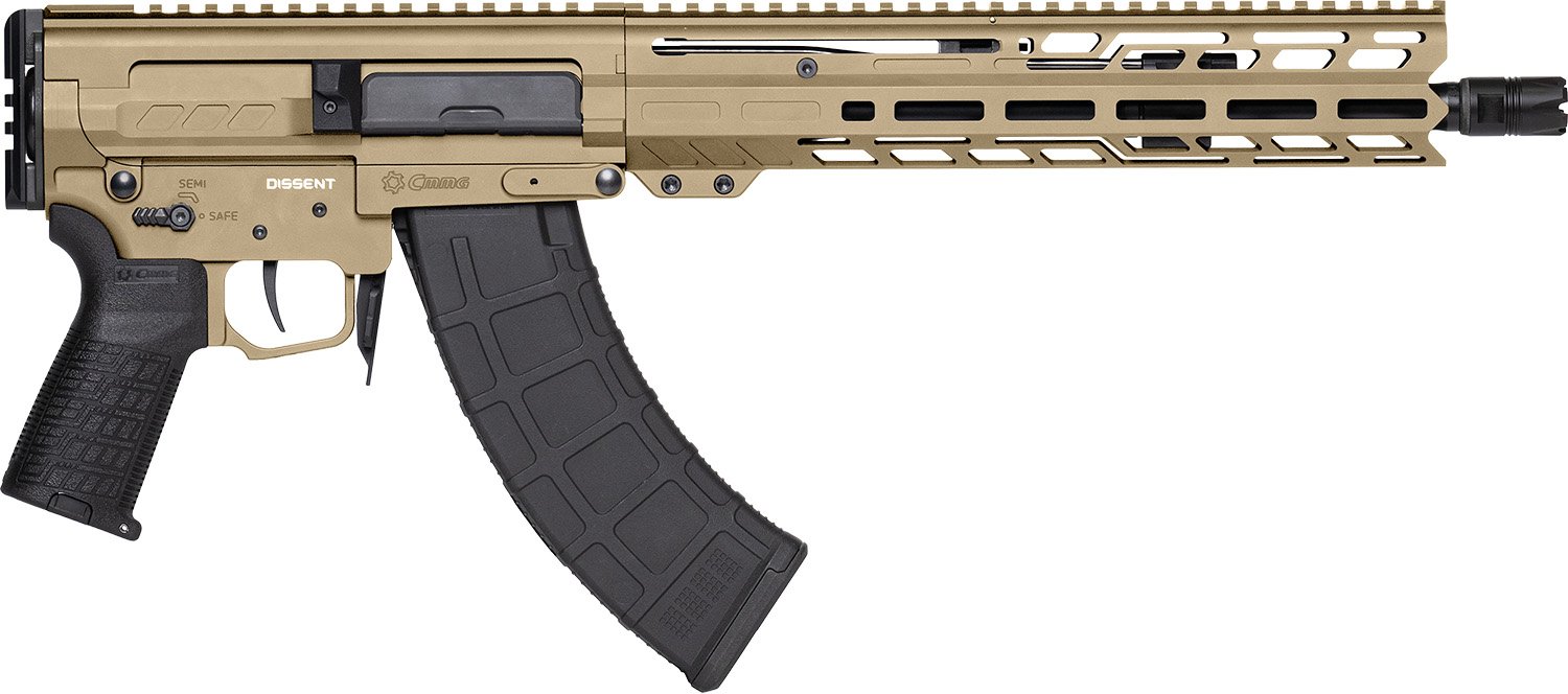CMMG 86A8E0BCT Dissent MK47 7.62x39mm 12.5" Barrel Coyote Tan - CMMG - 7.62x39mm