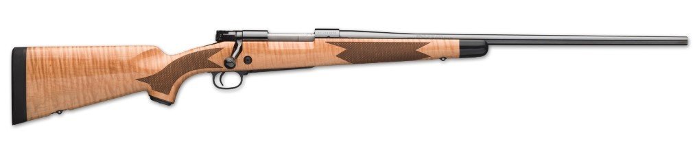 Winchester Repeating Arms Model 70 Super Grade 6.5 PRC Caliber 3+1 Capacity 24" Barrel Polished Blued Metal Finish Gloss AAA Maple Stock Right Hand Full Size - Winchester - 6.5 PRC