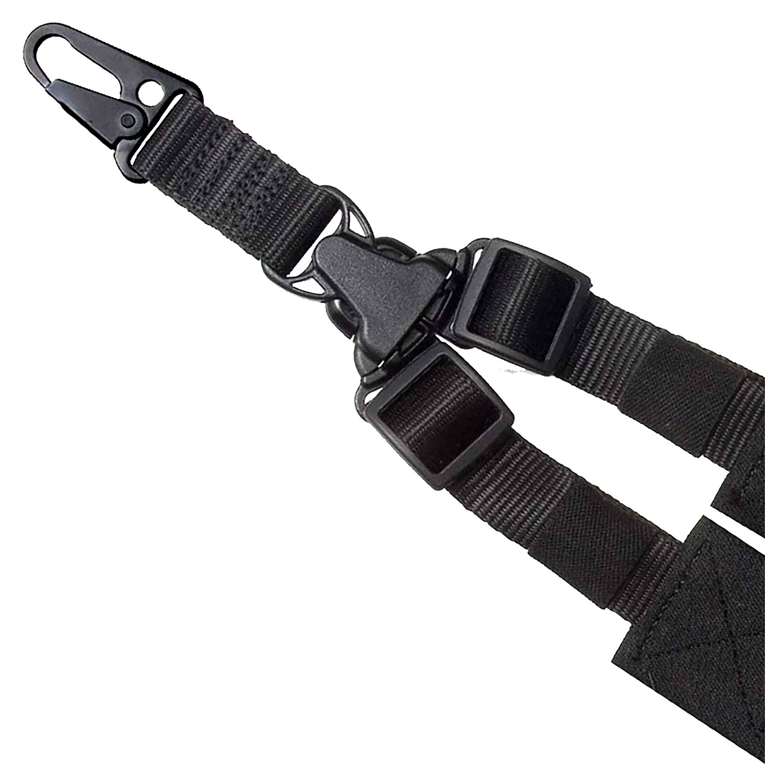 Outdoor Connection A-Tac Sling, Black Nylon Webbing, HK Type Hook, Single-Point Design, Rifle/Tactical Shotgun, Includes Adapter & Wrench, SPTK1-28408 - Boyt Harness Company