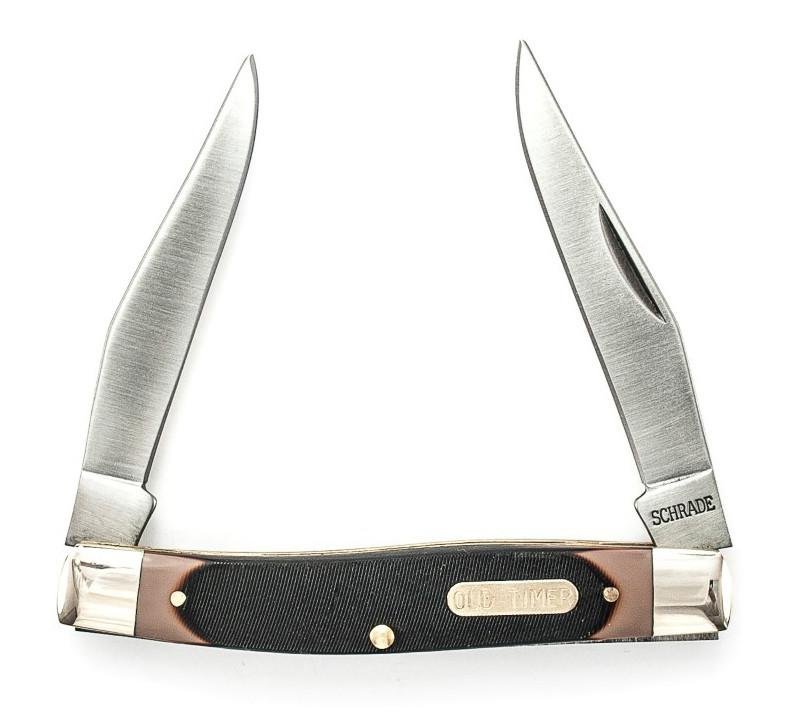 Old Timer 77OT Pocket Knife: Dual-Blade, 3-Inch Clip Point, Stainless Steel, Compact, Ideal for Outdoor Use