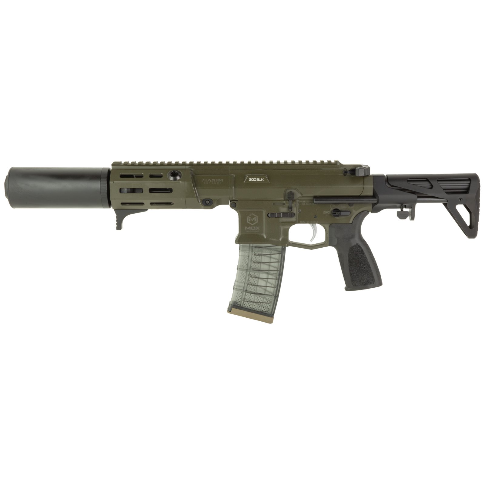 Maxim Defense MXM-49101 PDX-SD 300 Blackout SBR 5.5" Olive Drab Green