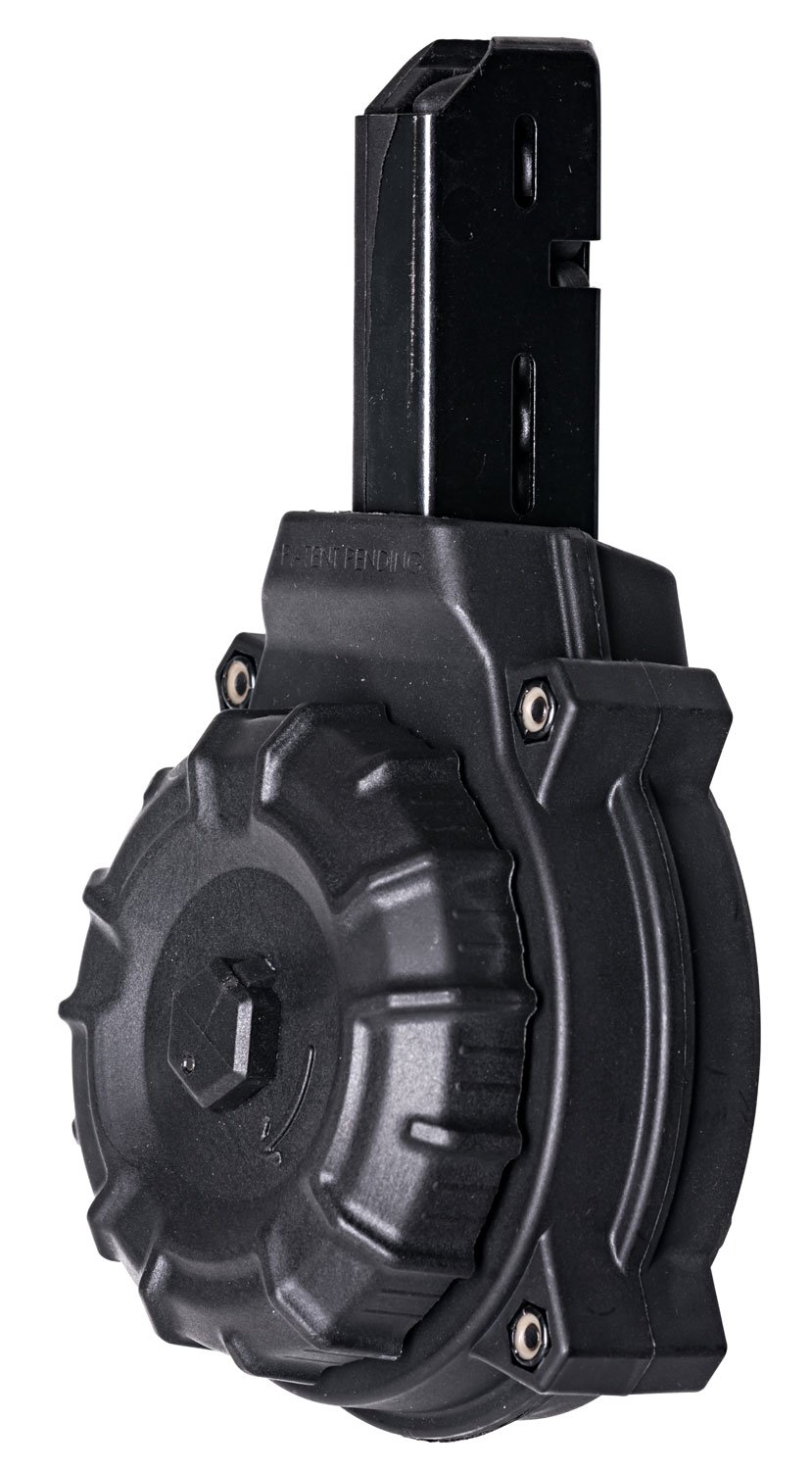 Buy ProMag DRMA10 9mm Luger 50-Round Drum Magazine, Black Polymer, AR-15 Colt Carbine/SMG, USA-Made online