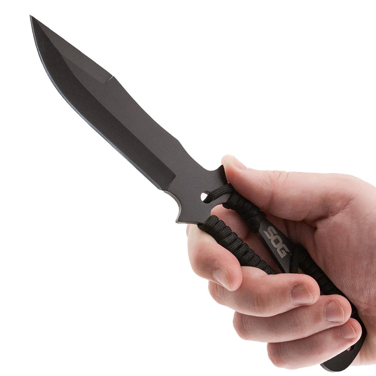 SOG SOGF041TNC Throwing Knives 4.4" 420HC SS Blade Black Handle 3-Piece Set