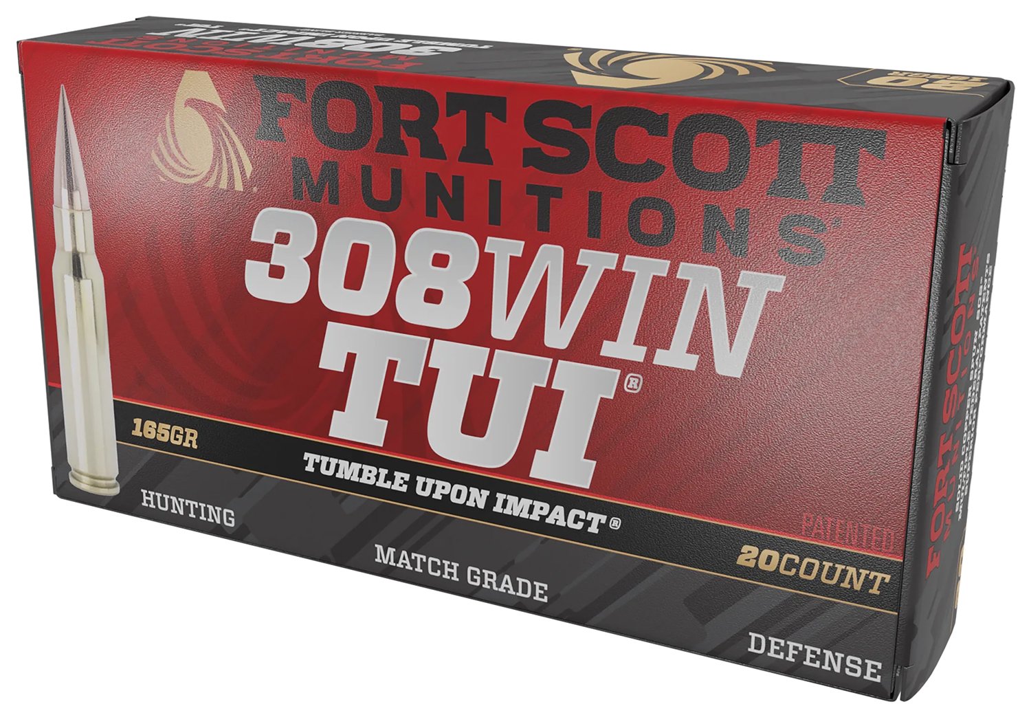 Buy Fort Scott Munitions 308-165-SCV2BC .308 Win 165gr Solid Copper Ammo 20ct online