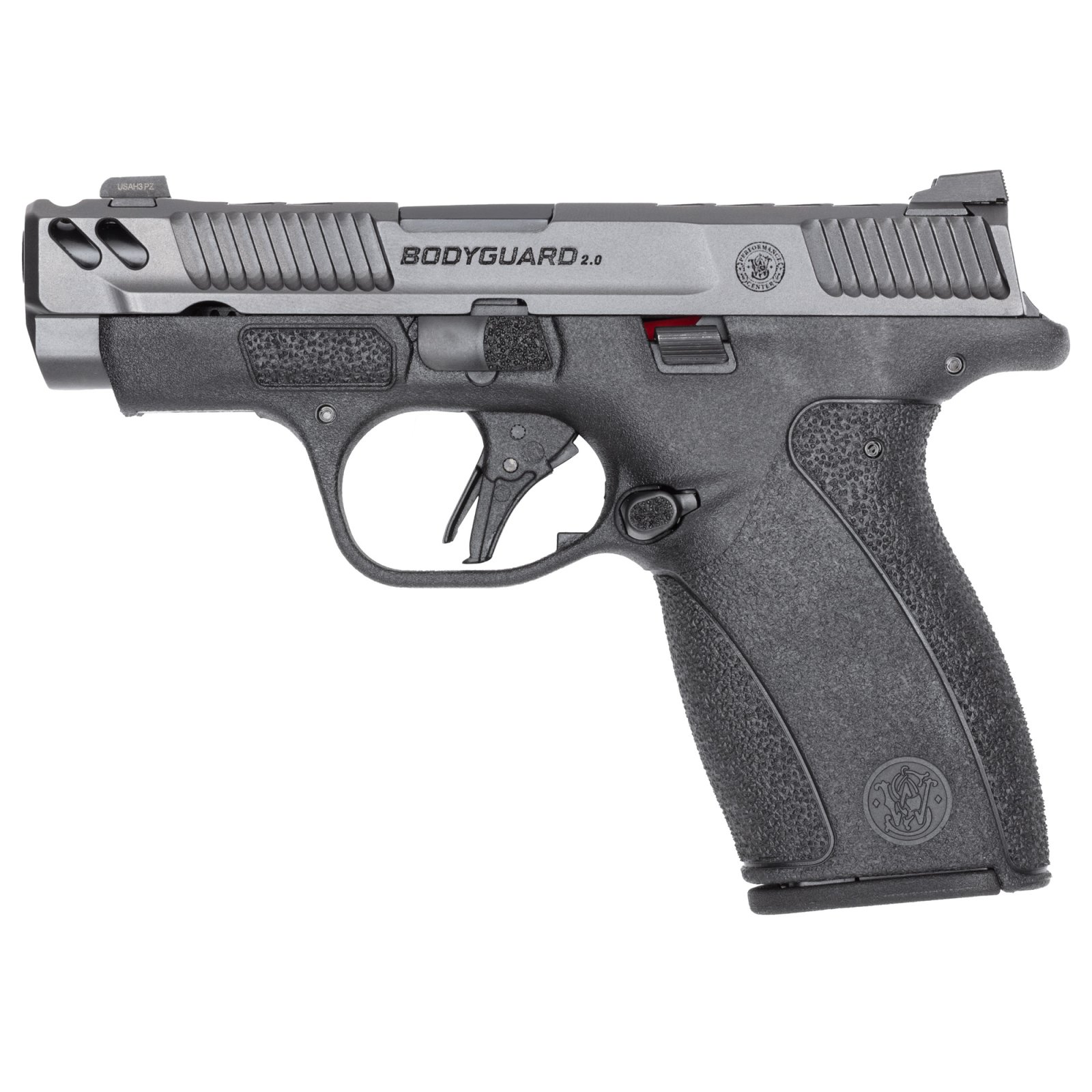 S&W PC Bodyguard 2.0 Carry Comp Handgun .380 Auto 10(1)&12(1)rd Magazines 3.1 Ported Barrel No Manual Safety - Smith & Wesson - 380 ACP