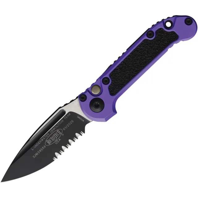 Microtech 1135-2PU LUDT G3 3.5 In SE/PS Black Purple ALU Handle