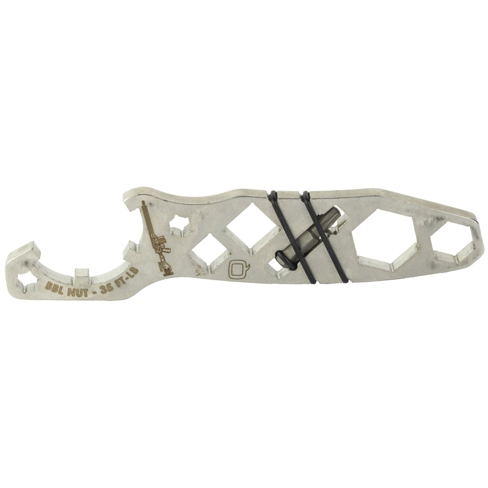 The Fix Multi-Tool Silver Stainless Steel Barrel Nut Wrench Torx Bit
