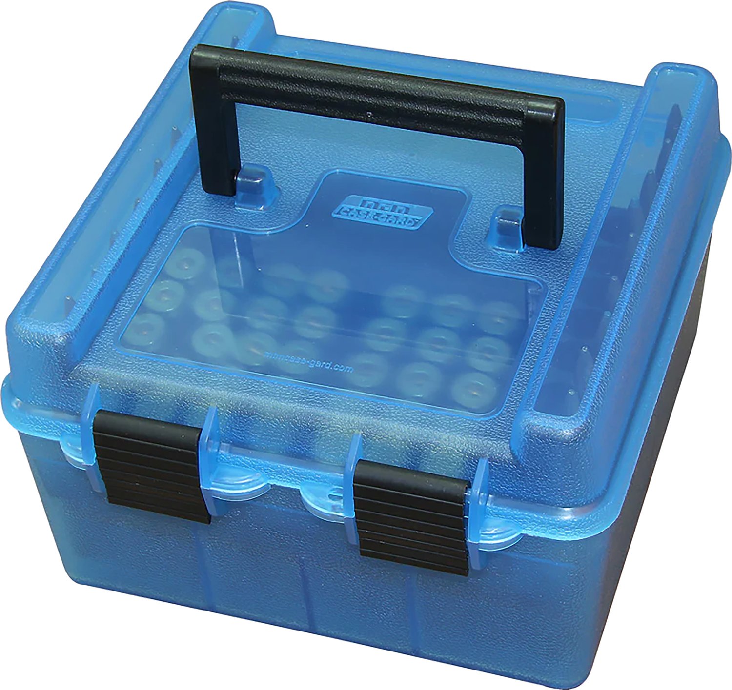 MTM Case-Gard DLX Ammo Box 100rd HND WSSM Ultimate Clear Blue - MTM Case-Gard - DELUXE AMMO BOX