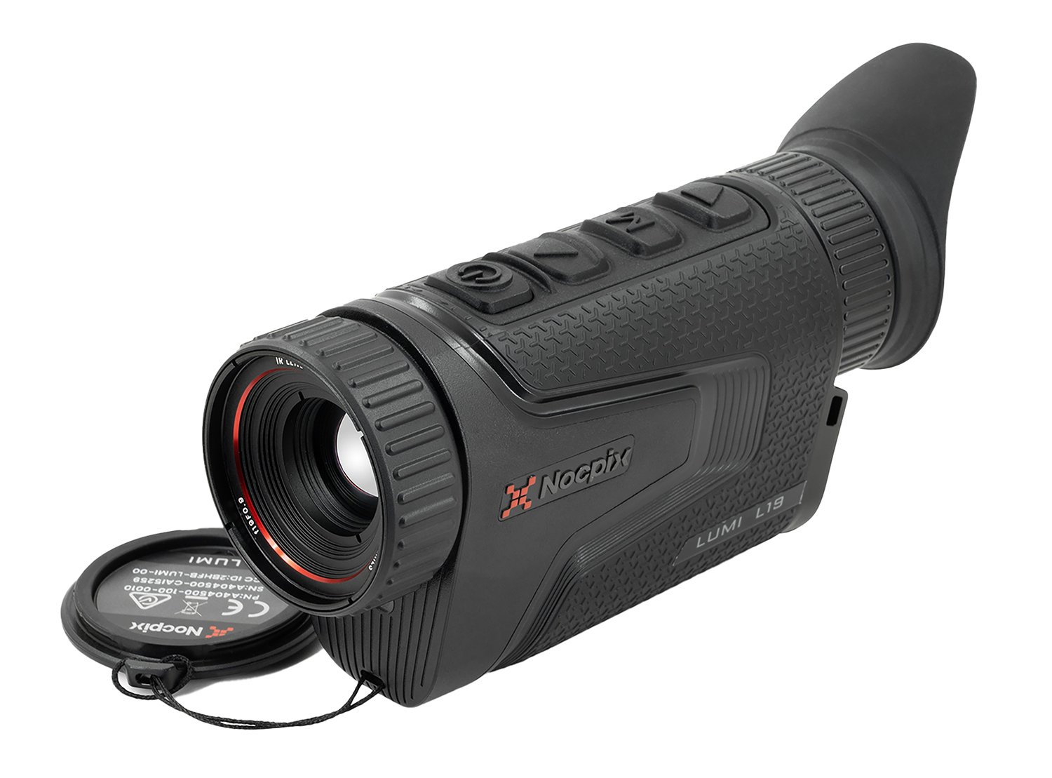 iRay USA LUMI-L19 Compact Thermal Monocular Black 2-4x 19mm 384x288 Resolution