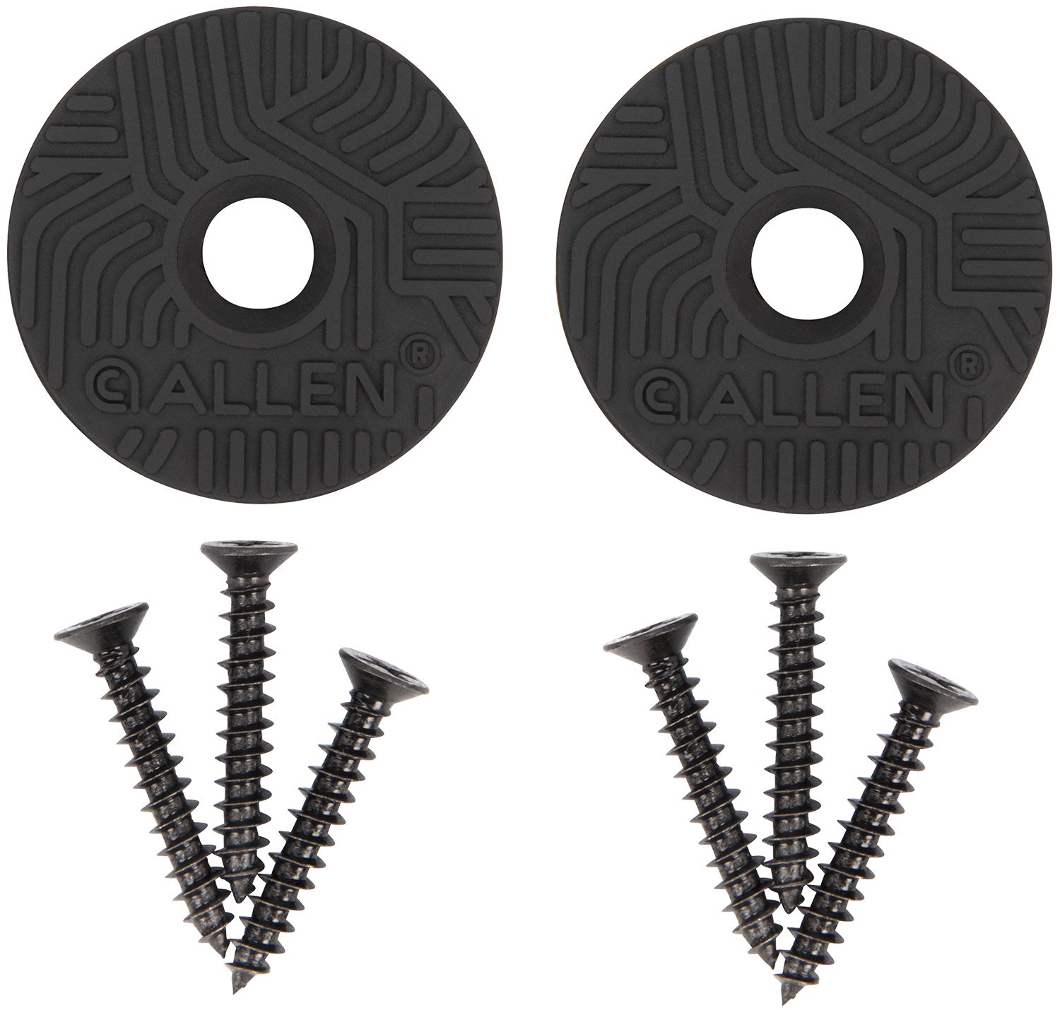 Allen 5649 Disc Gun & Tool Magnet Set Black Metal Screw On 2 pk - Allen Company