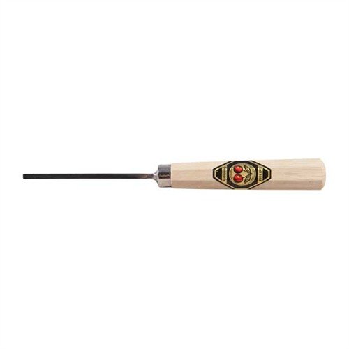 Brownells Chisel Straight with Wood Handle 4MM - Brownells