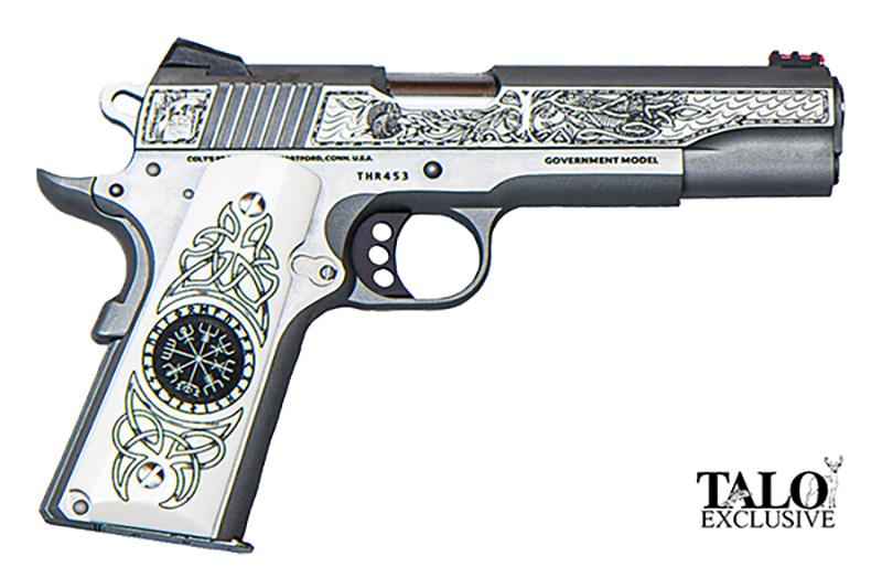 Colt Delta Elite 10MM 8+1 5" Stainless Steel Barrel Engraved Grip Safety - Colt - 10MM