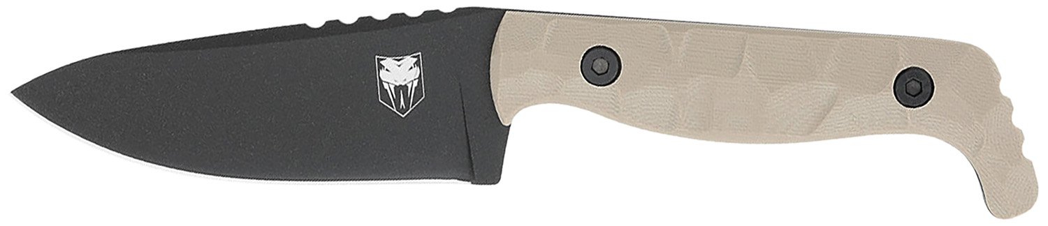 CobraTec CTKPTAN KingPin EDC 4" D2 Steel Drop Point Blade G10 Handle - CobraTec Knives - DROP POINT