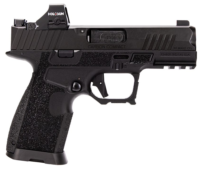 Kimber R7 Mako Carbon Compact 3.92" Barrel Matte Black with Holosun 407K Red Dot & TruGlo Night Sights, 15Rd & 2 Mags - Includes