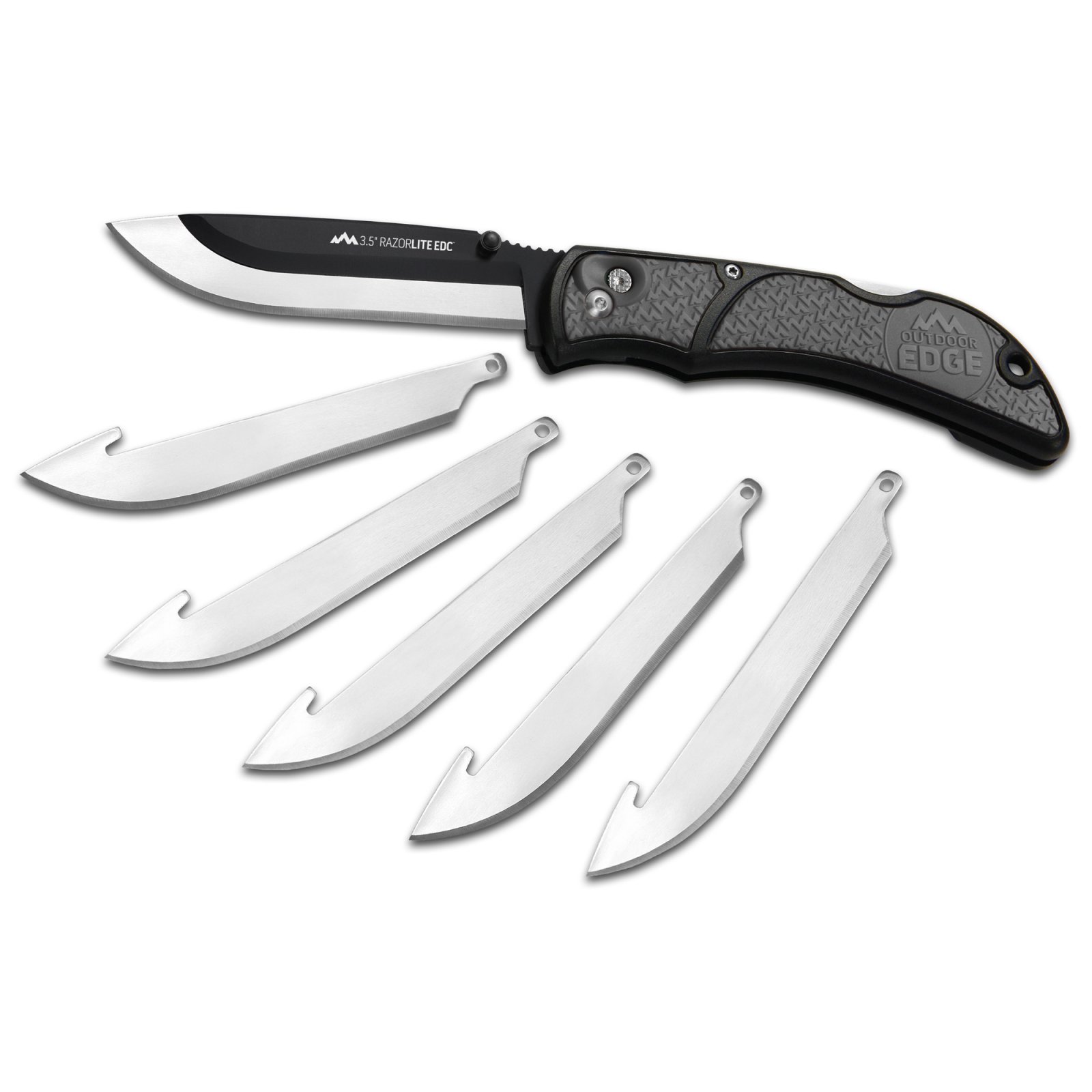 Outdoor Edge RLY50C RazorLite 3.5" Folding Tanto 420J2 SS Blade Black Handle - Outdoor Edge