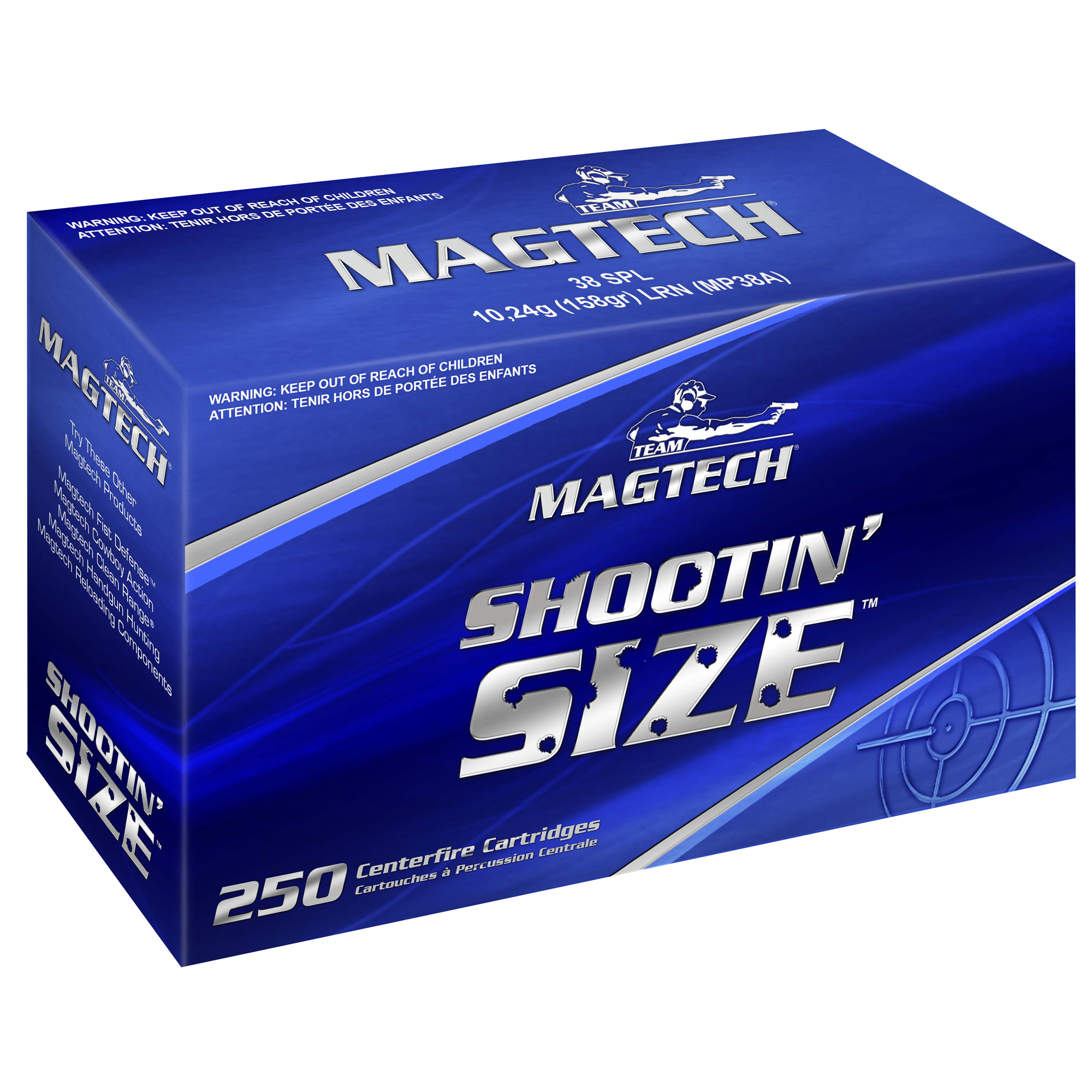 Magtech 10A Sport Shooting 10MM 180Gr Lead Round Nose 1000 Rounds