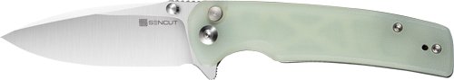 SENCUT S21007-4 Sachse Gray G10 Handle Satin 9Cr18MoV Blade 3.47" - SENCUT