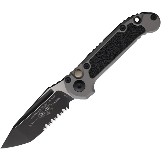 Microtech LUDT G3 3.5 In TNT PS Black Natural Clear Partial Serrated