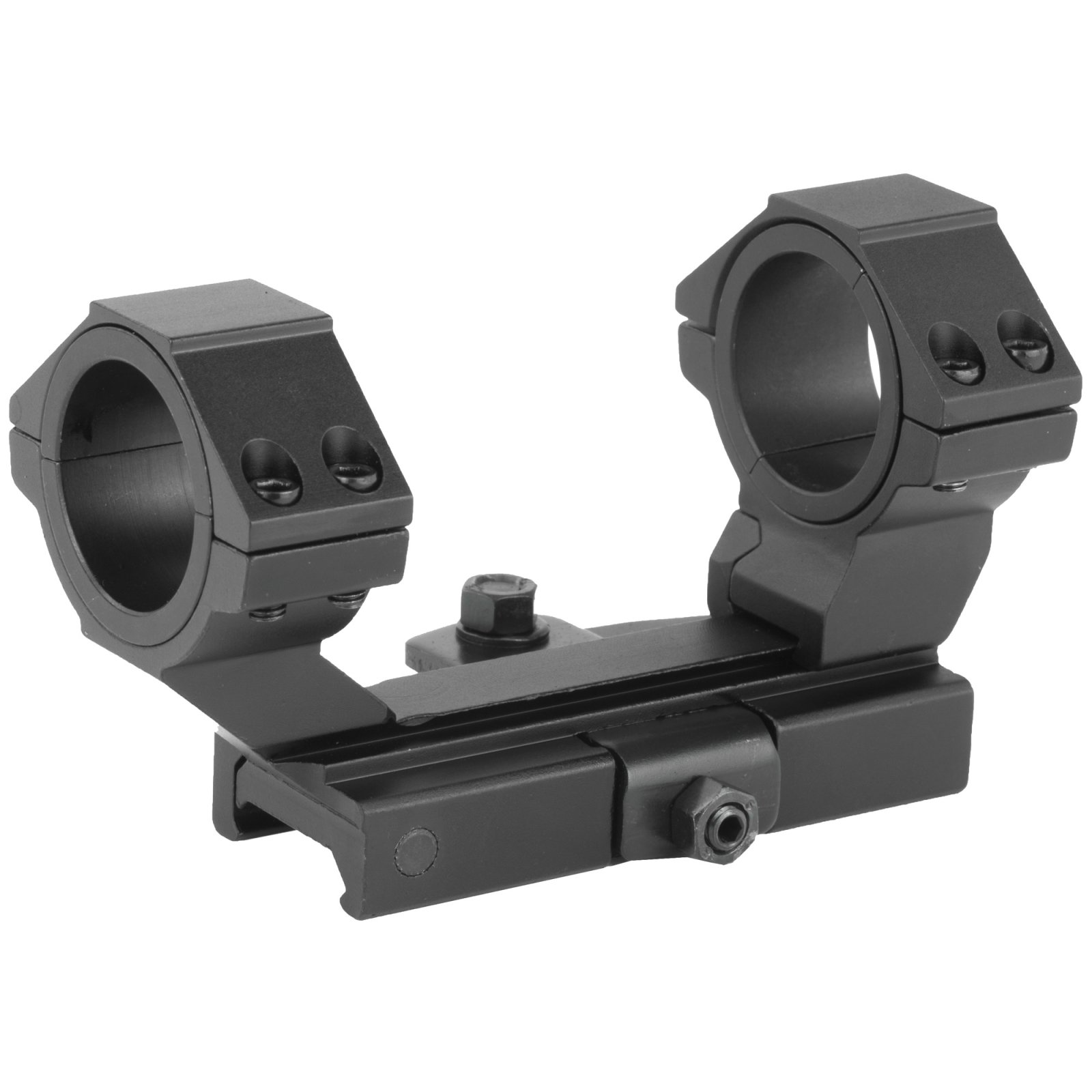 NcStar MARCQ AR-15 Adjustable QR Scope Mount 30mm/1" Black Anodized - NcSTAR - AR15 ADJUSTABLE QR