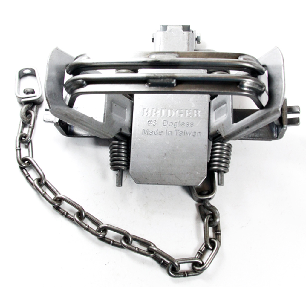 Bridger B-3MDOG 4-Coil Dogless Trap, 6 1/16" Jaw, Coyote/Bobcat