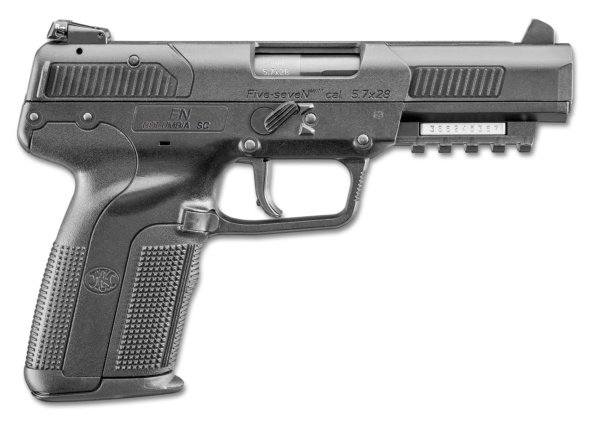 FN Five-seveN 5.7x28mm 4.80" Barrel, Matte Black Polymer Frame, Ambidextrous, 10+1