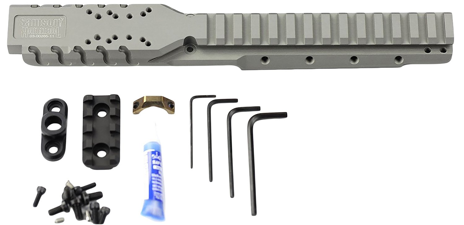 Samson 030026511 Hannibal Rail Ruger Mini-14/30 2008+ Natural Gray 0 MOA