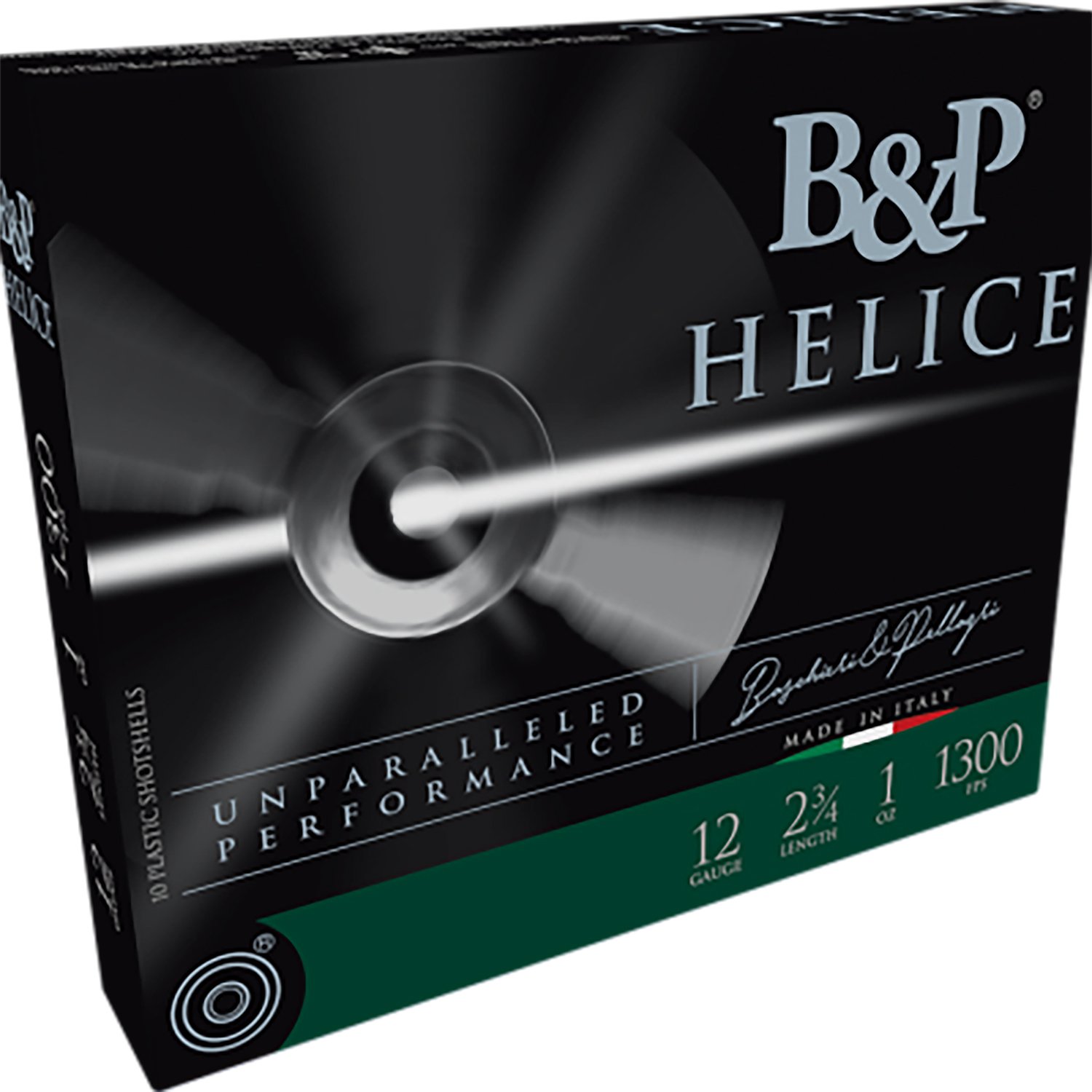 B&P Ammunition 12B1FE75 Helice Electro 12Gauge 2.75" 1oz 7.5Shot 10 Per Box/10 Case - Baschieri & Pellagri - 12 Gauge