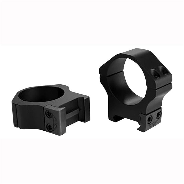 Warne MFG. COMPANY 1" LOW HORIZONTAL RINGS MATTE BLACK