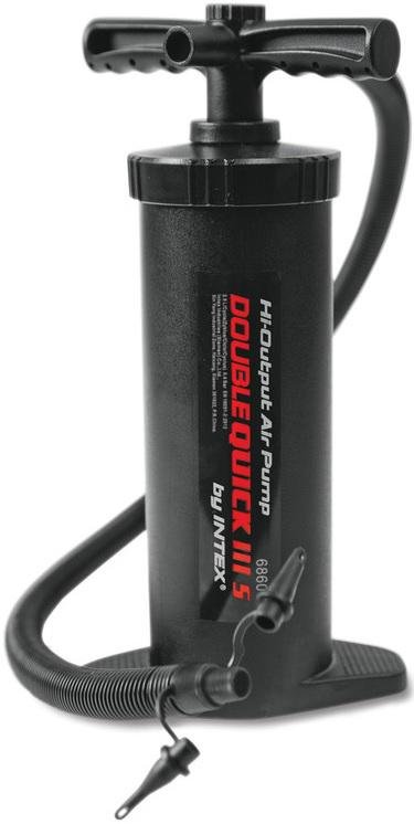 INTEX Double Quick III S Hand Pump Double-Action 14.5' w/3 Nozzles