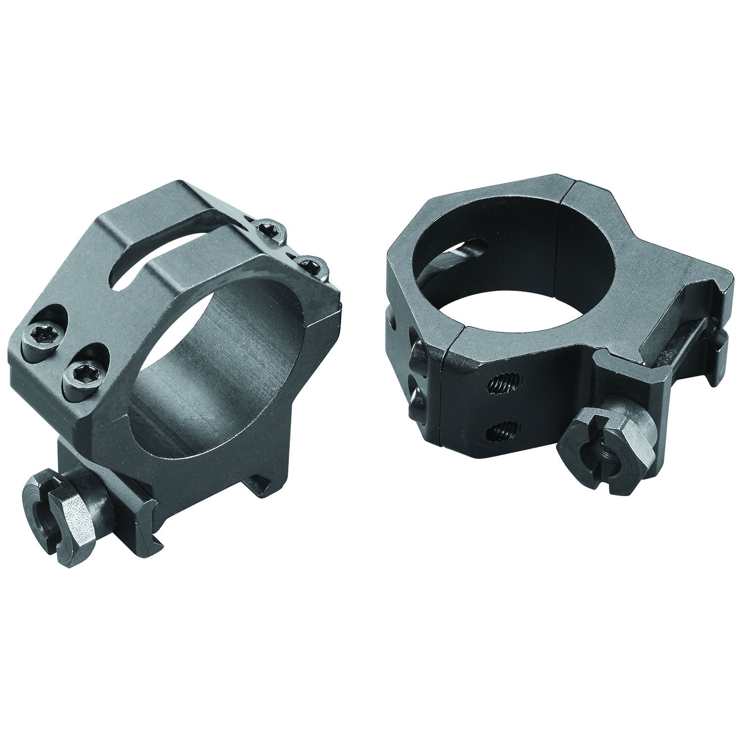 Weaver 48365 Four Hole Rings 30mm Medium Matte Black Aircraft Aluminum - Weaver - 30MM