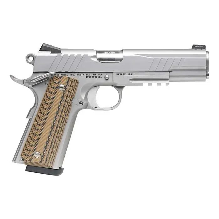 Savage 1911 Government 9mm 5 Inch Stainless 10 Round Semi-Auto - Savage Arms - 9mm