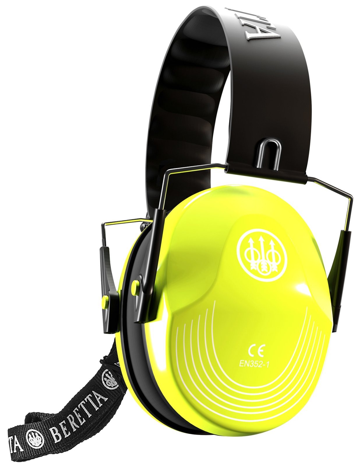 Beretta CF1000000202FF Safety Pro Earmuffs 25dB Fluorescent Yellow/Black - Beretta - FLORESCENT YELLOW/BLACK