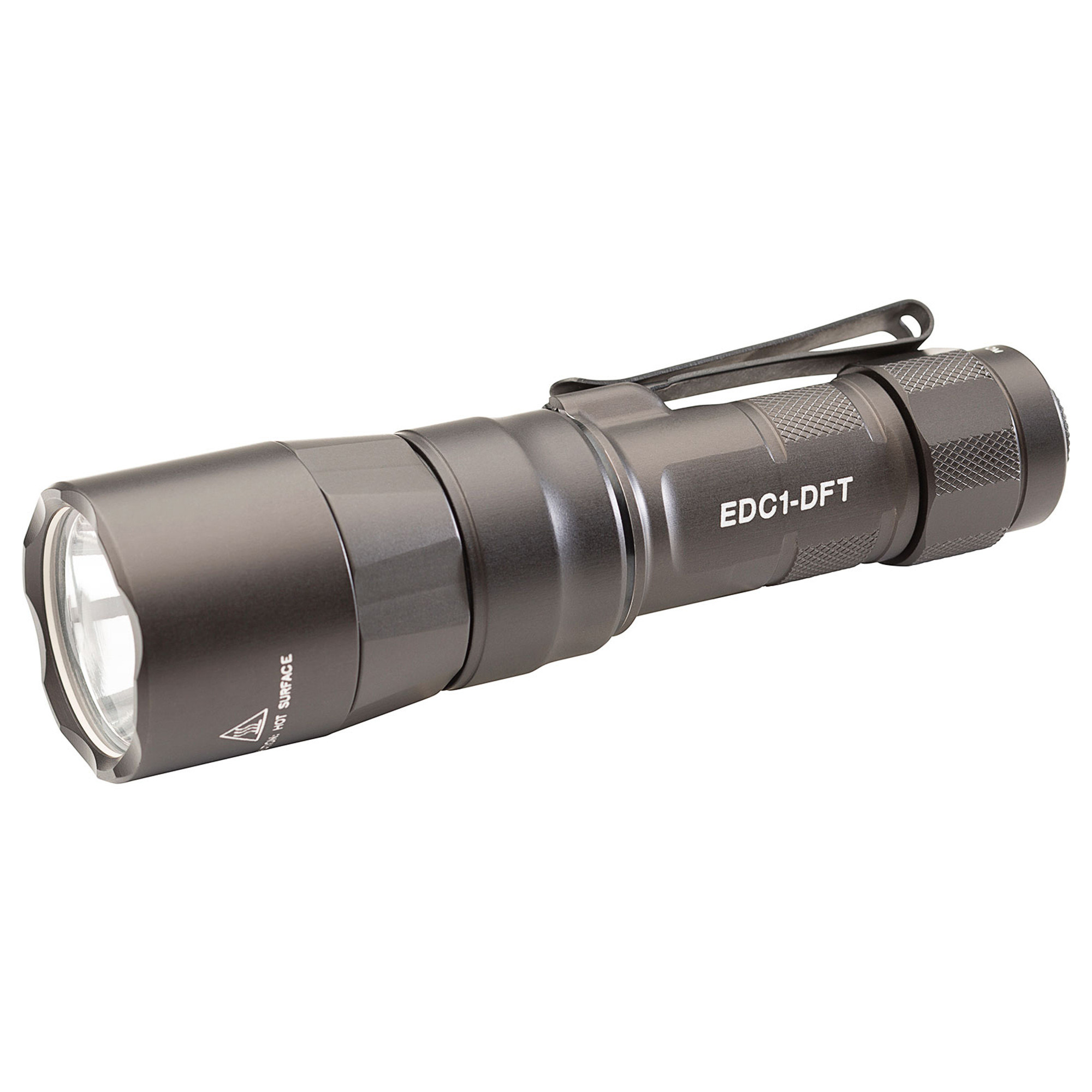 Surefire EDC1-DFT Flashlight, Dual-Fuel, 650 Lumens, Anodized Gray